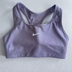 Nike Women's Lavender Racerback Sports Bra with Swoosh